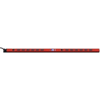 Hubbell PV72IA30BA-10RD inSIGHT Basic Power Distribution Unit, 10' Cord, Red