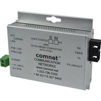 ComNet CNFE1005POES/M Industrially Hardened Media Converter with PoE, Mini, 100Mbps