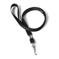 ADI PRO 0E-BHLAN1 3/8" Flexible Lanyard with Swivel Hook, 25-Pack, Black