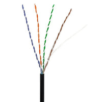 ADI PRO 0E-CAT5DB5BK CAT5 24/4 Direct Burial Cable, 500' Wood Reel, Black
