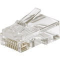 ADI PRO 0E-CAT5RJ45P Pass Through CAT5E RJ45 Connectors, 50-Pack, Clear