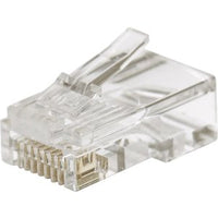 ADI PRO 0E-CAT5RJ45P Pass Through CAT5E RJ45 Connectors, 50-Pack, Clear