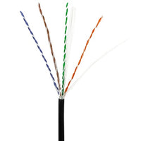 ADI PRO 0E-CAT6DB1BK CAT6 23/4 Direct Burial Cable, 1000' Wood Reel, Black