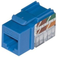 ADI PRO 0E-CAT6KEYBL CAT6 Keystone Jack Vertical 8P8C RJ45, 2-Pack, Blue
