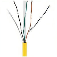 ADI PRO CAT6PYW CAT6 Plenum Cable, 23/4 Solid BC, Unshielded, UTP, CMP/FT6, 1000' (304.8m) Reel in Box, Yellow