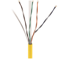 ADI PRO 0E-CMP6YWR CAT6 Plenum Cable, 23/4 Solid BC, Unshielded, UTP, CMP/FT6, 1000' Express Box, Yellow