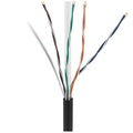 ADI PRO 0E-CMR6RBKPR 0E-CMR6BKPR CAT6+ 23/4 Solid BC Cable, Unshielded UTP, Riser CMR, FT4, 1000' Express Box, Black