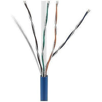 ADI PRO 0E-CMR6BLPR CAT6 Plus 23/4 Solid BC Cable, Unshielded UTP, Riser CMR, FT4, 1000' (304.8m) Express Box, Blue