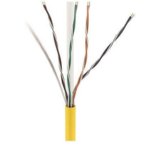 ADI PRO 0E-CMR6YWPR CAT6+ 23/4 Solid BC Cable, Unshielded UTP, Riser CMR, FT4, 1000' Express Box, Yellow