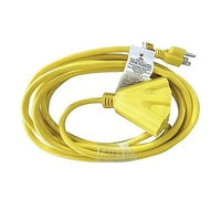 ADI PRO 0E-CX14325 Heavy Duty Indoor/Outdoor Extension Cord; 3 Tap, 25', Yellow, Commercial and Residential