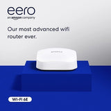 eero S011111 Pro 6E Tri-Band Mesh Wi-Fi 6E Router, 1-Pack