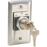 Draper 121022 SP-KSM 3-Position Key Switch, Momentary Action