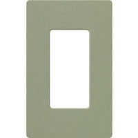 Lutron SC-1-GB Claro Screwless Wall Plate; 1-Gang Satin Decora Faceplate; Greenbriar
