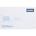 HID 1386LGGMH ISOProx II 1386 Printable Proximity Card, Programmed, Glossy Front and Back, Matching Numbers, Horizontal Slot, White