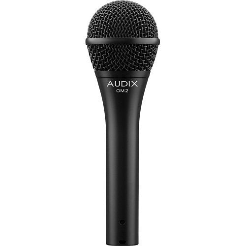 Audix OM2S Professional Dynamic Hypercardioid Vocal Microphone with On/Off Switch, Black