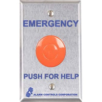 Alarm Controls by ASSA ABLOY PBL-1-GR Alarm Controls PBL-1-GR PBL Series Latching Panic Station, One N/O Pair and One N/C Pair, Guard Ring