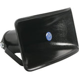 AtlasIED CJ-46 Wide Dispersion Reflex Sound Horn, Outdoor/ Indoor Applications, Black