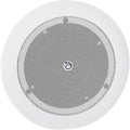 AtlasIED DLS4 4" In-Ceiling Full Range Speaker with 8W 70V, 100V Transformer and Press Fit Grill