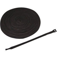 ICC ICACSVB8BK 8" VELCRO-Brand ONE-WRAP Cable Tie Strap, 100-Pack, Black