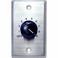 Speco WAT50 WAT Series 50W 70/25V Wall Plate Volume Control, Silver and Black