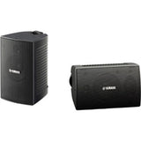 Yamaha NS-AW194 BL NS-AW194 2-Way High-Performance Outdoor Speakers with 4" Woofers and 1" Tweeters, Pair, Black