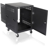 AtlasIED RX14-25 14 Rack Units, 25 Depth Mobile Cabinet)