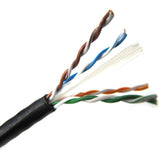 Weltron T2404L6-BK 1000FT BLACK CAT6 SOLID CABLE UTP CMR