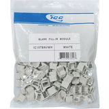 ICC IC107BNVWH Blank Fill-in Insert for HD Style, 100-Pack, White