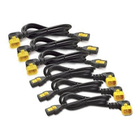 APC AP8702R-WW Power Cord Kit, Locking, C13 to C14 (90 Degree), 6-Pack, 0.6m