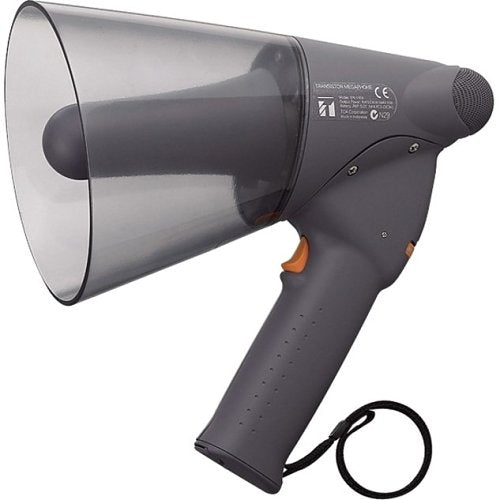 TOA ER-1206 Splash-proof Hand Grip Type Megaphone, 6W Output, Dark Grey