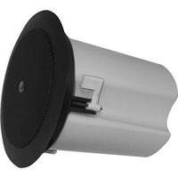 AtlasIED FAP40T-B 4" In-Ceiling Speaker with 16W 70V, 100V Transformer and Ported Enclosure, Black- Set of 2