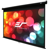 Elite Screens M120H Manual Series 120" Pull-Down Projection Screen for Wall or Ceiling, MaxWhite 2, 16:9