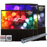 Elite Screens QS180HD QuickStand 5-Second Series 180" Manual Pull up Projector Screen, MaxWhite Fiberglass, 16:9