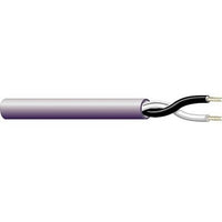 West Penn 227WH1000 Non Plenum Audio Cable, 1000' White Jacket, Single Pair, 12 Gauge Stranded, Unshielded PVC