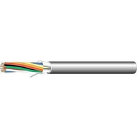 West Penn 253188B 500' Stranded Shielded Plenum PVC Cable, 18/8, BC, Gray