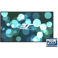 Elite Screens AR120DHD3 Aeon CineGrey 3D Series 120" Edge Free Ambient Light Rejecting Fixed Frame Projection Projector Screen, 16:9