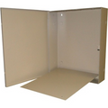 Mier BW-101BPBLK Indoor Electrical Enclosure, 15"x18"x4", with Removable Back Panel, Black