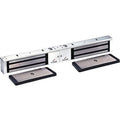 DynaLock 2022-392-US28 2022-392 2000 Series 1200 lb Double Electromagnetic Lock Outswing, Locknetics 392 Exact Retro-fit, Satin Aluminum