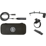 Audio-Technica ATM350W Cardioid Condenser Instrument Microphone with Universal Clip-on Mounting System