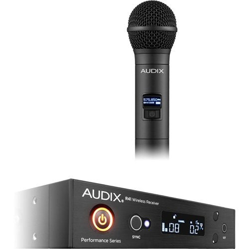 Audix AP41 OM2B 40 Series Wireless Microphone System, R41 Diversity Receiver with H60/OM2 Handheld Transmitter, 554MHz-586MHz