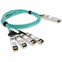 AddOn QSFP284SFP28AOC10MAO MSA Compliant 100GBase-AOC QSFP28 to 4xSFP28 Active Optical Cable (850nm, MMF, 10m)