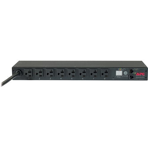 APC AP7801B Rack PDU, Metered, 1U, 20A, 120V, (8) 5-20