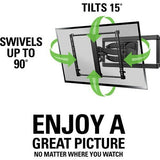 Sanus VLF628-B1 Sanus VLF628 Full Motion Wall Mount for 46-90" TVs