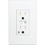 Linear WO15EMZ5-1 GoControl Z-Wave Plus Single Wall Outlet, Remote On/Off Control, White