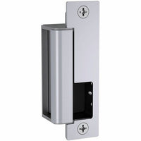 HES 1600-CLB-605-LM 1600 Series Complete Electric Strike for Latchbolt Locks with 1LB Faceplate Kit, Lock Monitor, Bright Brass