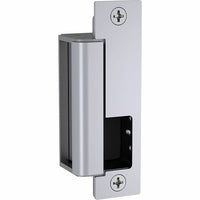 HES 1600-CLB-606-LM 1600 Series Complete Electric Strike for Latchbolt Locks with 1LB Faceplate Kit, Lock Monitor, Satin Brass