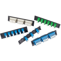 OCC 6112DLC50G Adapter plate, 12-port, Dual LC, Multimode, 50µm, Ceramic Sleeve, 10 GbE