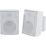 Electro-Voice EVID-S8.2TW Surface Mount Speaker 8in Cabinet 70/100V, Pair, White