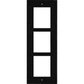 2N 01283-001 IP Verso and LTE Verso 3-Module Frame, In Wall Flush Mount, Black