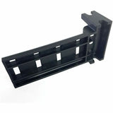 OCC RTC1U-3APBL 3-Adapter Plate Rack Mount Fiber Enclosure, Locking, 1U, Black